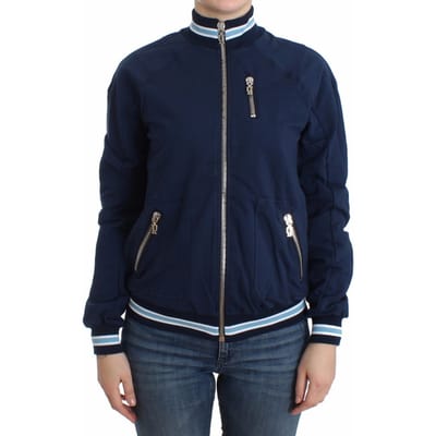 John Galliano Katoenen vest met blauwe rits voor dames