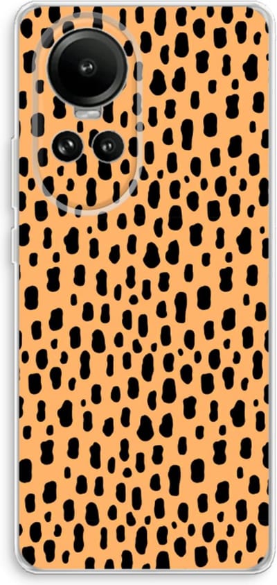 Case Company® - Hoesje geschikt voor Oppo Reno 10 hoesje - Panter - Soft Cover Telefoonhoesje - Bescherming aan alle Kanten en Schermrand