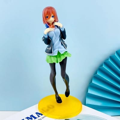 18CM Anime Les Quintuplés Quintessentiels Figurine Nakano JK Sœurs Debout Modèle d'Animation Jouets Cadeau Collection Décoration PVC No box rouge