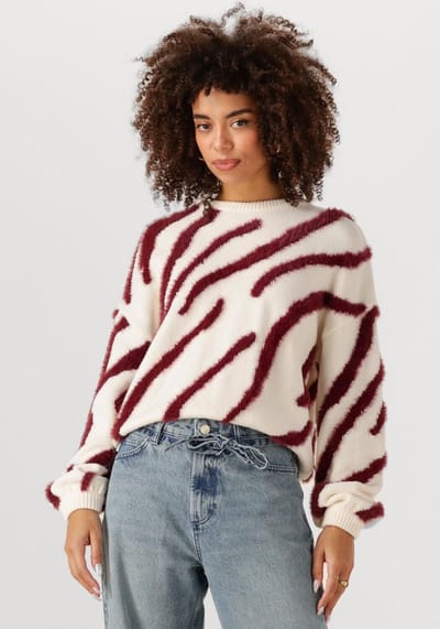 Fabienne Chapot Zebra Pullover Truien & vesten Dames - Sweater - Hoodie - Vest- Creme - Maat XL