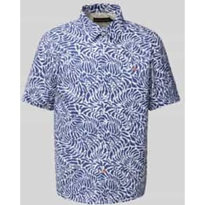 Slim fit vrijetijdsoverhemd met logostitching