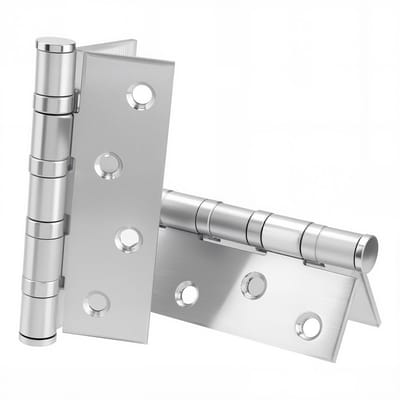 Dailygoods- Deurscharnieren 12 stuks - Roestvrij Stalen Scharnieren - Zware Belasting - 10 x 7,5 x 1,2 cm - Inclusief 48 Schroeven - Duurzaam en Geschikt voor Binnen/Buiten - Scharnier