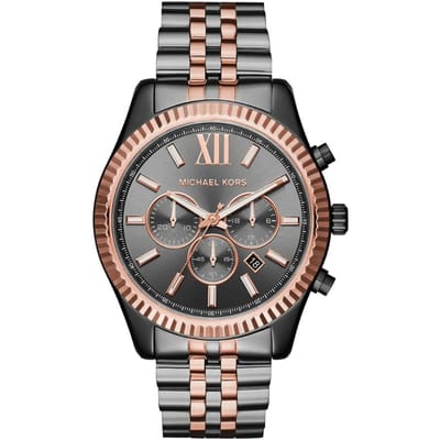 Michael Kors MK8561 Lexington Chronograaf Grijs Wijzerplaat Herenhorloge 44mm grijs