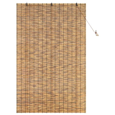 vidaXL - Rolgordijn - Bruin - 140 - x - 220 - cm - Riet