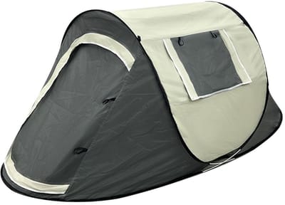 Dailygoods- Pop-up Tent Waterdicht - Campingtent voor 1 Persoon - Outdoor Tent - Twee Deuren - 218 x 105 x 91 cm - Snelle Opbouw - Kampeertent