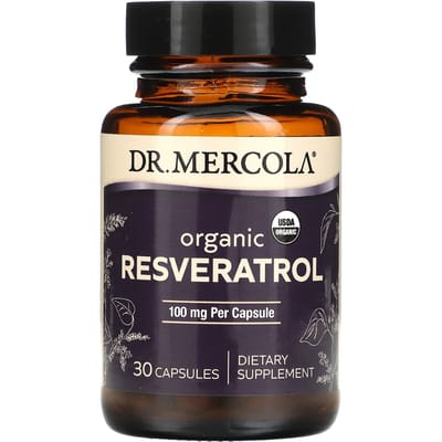 Dr. Mercola, Resvératrol Bio, 100 mg, 30 Capsules