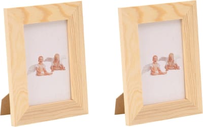 Houten fotolijsten/fotolijstjes - 3x stuks - 14.5 x 19.5 cm - DIY hobby/knutselen - Zelf beschilderen - Fotoframe