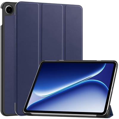 Coverup Tablethoes geschikt voor OnePlus Pad Go 2 Hoesje - Tri-Fold Book Case met Wake/Sleep - Blauw