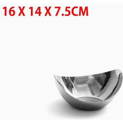 Luxe RVS Fruitschalen Scandinavische Woonkamer Eettafel Decoratie Dessert Serveerschalen Snoep Snack Kom Opbergplateau gray
