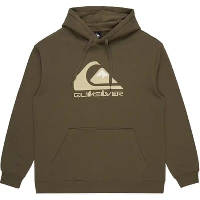 Quiksilver Big Logo Hoodie Groen S Man