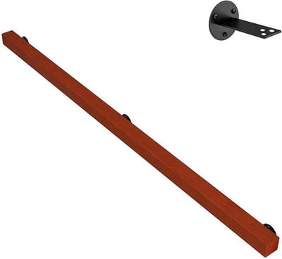 Houten Leuning - Traphekje Ouderen - Veilig Traplopen - Massief Hout - 50cm - Natuurlijk