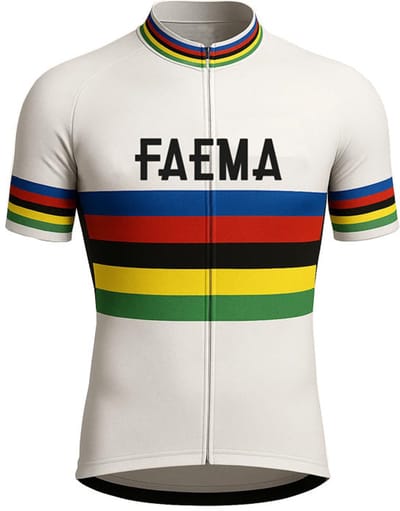 Retro Wielershirt Faema - Regenboog Gruppo Sportivo - XL