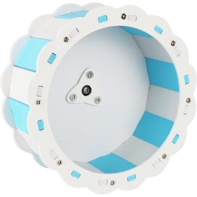 Hamsterwiel Stil Zonnebloemvorm PVC Schroefmontage Huisdier Loopwiel voor Huisdier Hamster Sport 22cm/8.7in hemelsblauwe kleur