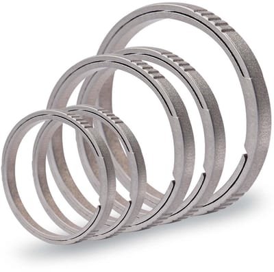 Titanium sleutelringen, 30/25/19 mm, sleutelring met zijdelings drukkend design, titanium platte sleutelhanger, ringen, titanium splitringen voor auto, huissleutels, accessoires