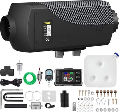 Thuys – Standkachel – Met Afstandsbediening – Diesel Heater – Auto Verwarming – Ventilator – Draagbaar Design – 1,51L Per Uur – Zwart