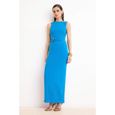 Platte, mouwloze maxi-jurken voor dames, geschikt voor avond- en gala-avonden.