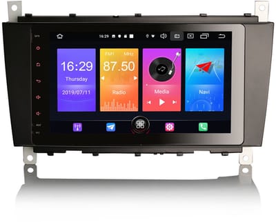 CarPlay geschikt voor Mercedes C CLC CLK Navigatie Autoradio | Android 10 | W203 | W209