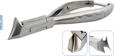 MEDLUXY® Professionele Nageltang Koptang 14 cm – Voor Dikke & Verdikte Nagels – Kalknagel Tang – Pedicure & Medische Pedicure Tool – RVS Nagelknipper voor Manicure & Podoloog