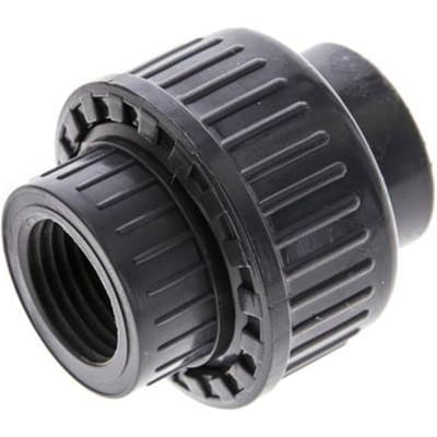 PVC Lijmmof Binnendraad Rp 1/2'' FKM