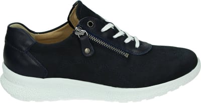 Hartjes Vrouwen Nubuck Lage sneakers / Damesschoenen 160362 - Blauw - Maat 41