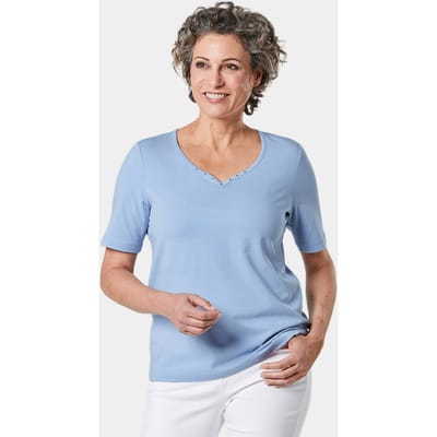 Goldner T-shirt Korte mouw basic shirt van katoen