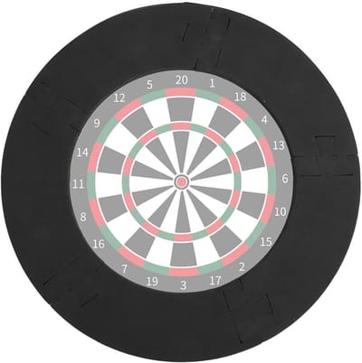 Dartbord Wandbescherming - Dart Surround - Muren Beschermen - 5-Delige Montage - 18 Inch - Zwart Bruin
