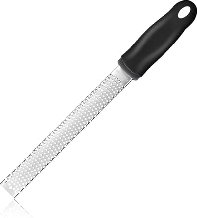 PROKING Premium Multi Rasp Zester - Gemberrasp - Handrasp - Kaasrasp - Citroenrasp - Knoflookrasp - Roestvrij staal Zwart