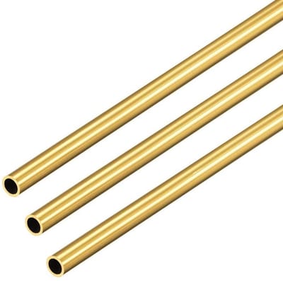 Dailygoods- Messing Buis 12 mm OD - 0,5 mm Wanddikte - 300 mm Lengte - Naadloze Buis - Hoge Sterkte - Voor Doe-Het-Zelf Projecten - Metalen Buis