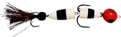 Mandala Foamshad - Kunstaas Vis Roofvisaas - Vissen Op Roofvis - Dressuurdoorbrekend Actie - 13 gram - Zwart Wit