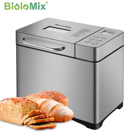 Emvae Broodbakmachine - Automatische Broodmachine - 19 Programma’s - 1 kg - Fruit- en Notendispenser - 650W - RVS
