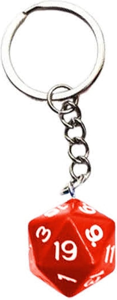 Dungeons and dragons sleutelhanger - DnD - D&D - Acryl - Rood