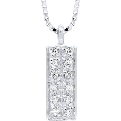 PAVING Ketting Diamonds 0.040 Cts White Gold