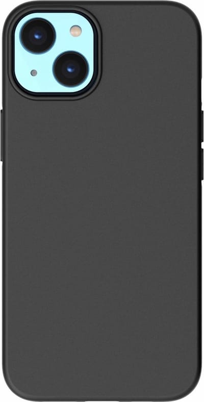 eforyou geschikt voor iPhone 14 Matte TPU Back Cover Hoesje Zwart
