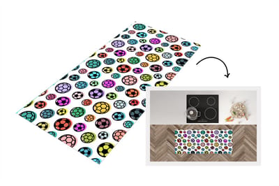Keukenloper - Loper keuken - Patronen - Voetbal - Sport - 120x50 cm - Keukenloper vinyl