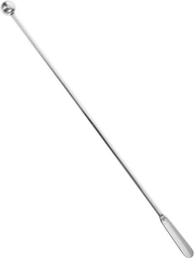 Roerstaaf - Sap mengstaafjes - Cocktails mixen - Roestvrij staal - 19.2 cm - Zilver