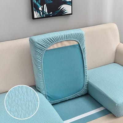 Bubbelpatroon Elastische Effen Zitkussenhoes Stretch Bankhoezen Voor Woonkamer Meubelbeschermer Bankhoes 1pc Length 50-60cm