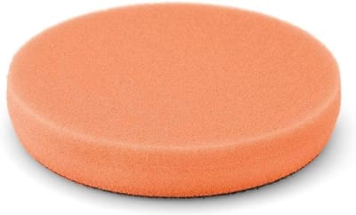 Polijstspons - Schuimspons poetsen - Auto polijsten - Duurzaam schuim - 135 mm diameter - Oranje