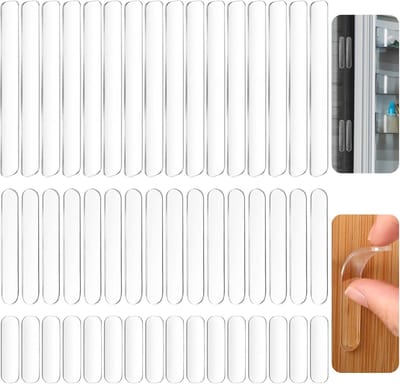 Deurbeschermers - Deurstoppers - 48 Stuks - Stootdoppen - Zelfklevend - Stootkussens - Siliconen doppen - Deurbuffer - Beschermend - diverse maten - voor koelkasten- toegangsdeuren- tafelhoeken en toiletdeksels