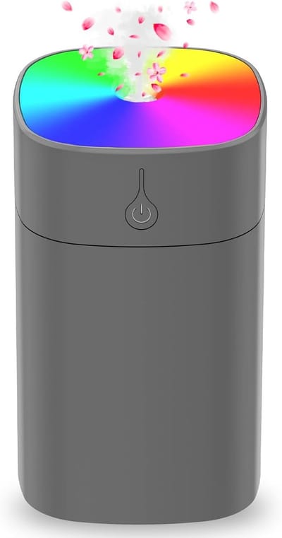Mini Luchtbevochtiger-Aroma Diffuser-400ML-Luchtbevochtiger Slaapkamer-Stil-USB-Humidifier-Nachtlampje-Planten & Bureau