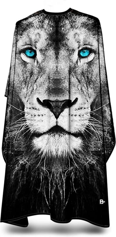 Kapperscape, originele Barbermood barbermood barbercape, professioneel haardesign, kappersbenodigdheden, kappersmantel, 138 cm x 158 cm, waterdicht, luchtdoorlatend, instelbaar, wasbaar.