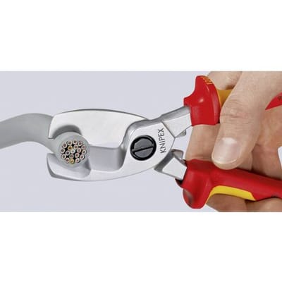 Knipex 95 17 200 Kabelschaar Geschikt voor (striptechniek) Aluminium- en koperkabel, een- en meerdraads 20 mm 70 mm² 0
