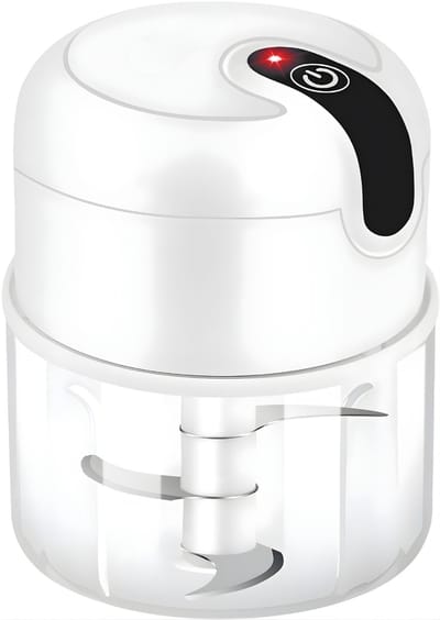 QIN® Hakmolen - Hakmolen Electrisch - Hakmolens - Wit - 9cm x 9cm x 12cm