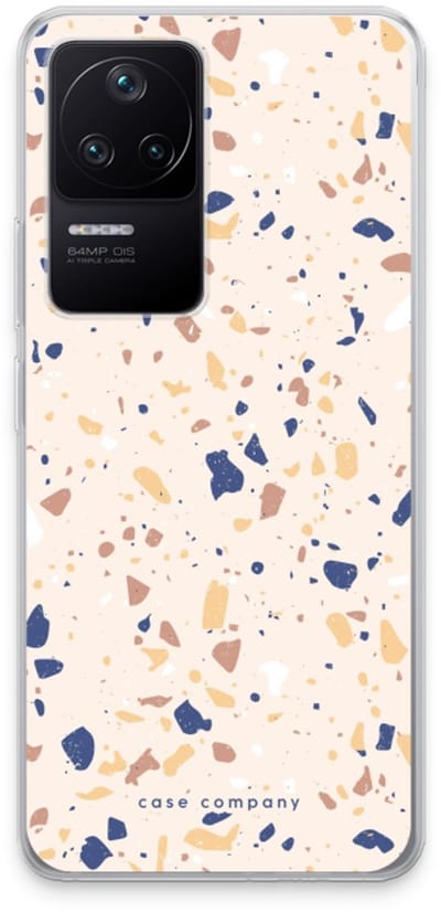 Case Company® - Hoesje geschikt voor Xiaomi Poco F4 hoesje - Terrazzo N°23 - Soft Cover Telefoonhoesje - Bescherming aan alle Kanten en Schermrand