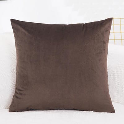 Taie d'oreiller 40*40 en velours, couleur unie, pour canapé, salon, vente en gros