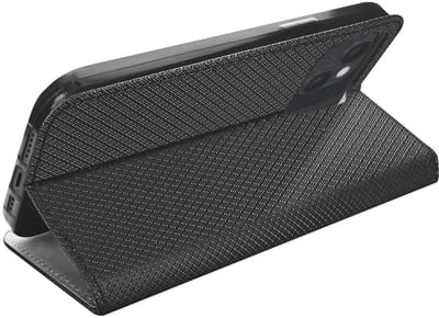 Jaym, Hoesje geschikt voor Apple iPhone 15 Plus - Magnetisch Folio met Standaard, Zwart