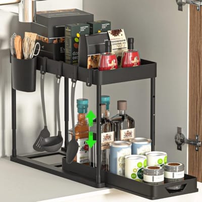 Gootsteenkast organizer - Keuken Organizer - Aanrecht Organizer - Keukenorganizer - Keuken Organizer Gootsteen - Must have voor in uw keuken!