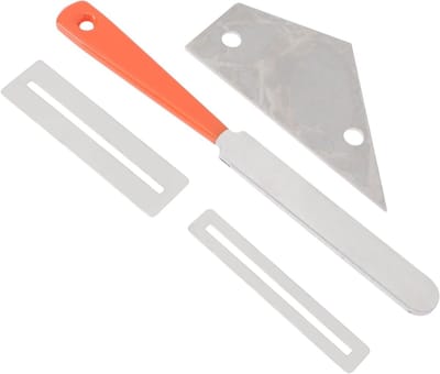 Gitaar Fret Vijlset - Gitaaronderhoudstool Fretpolijstset - Gitaar Onderhoud - Roestvrij Staal - 18 cm - Oranje