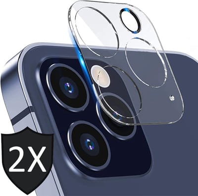 Camera Screenprotector geschikt voor iPhone 12 Pro - 2x Glas Screen Protector