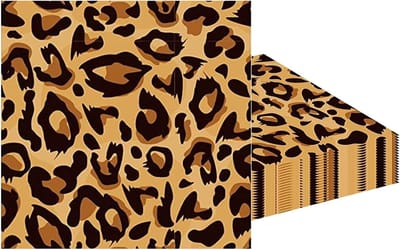 Leopard papieren servetten, 20 stuks - Feestdecoratie, Tafelaccessoires, Diner Servies