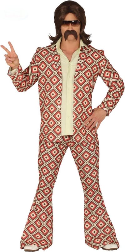 Fiestas Guirca - Kostuum 70's Men (vierkantjes) maat L (52-54) - Carnavalskleding - Carnaval - carnavalskleding 2027 - Carnaval kostuum